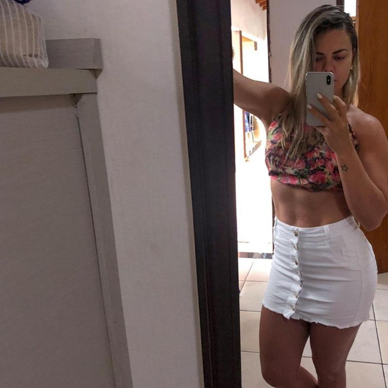 High Waist Denim Skirts For Womens Jeans Button Pockets Mini Skirt Ladies Bodycon Skirts Femme