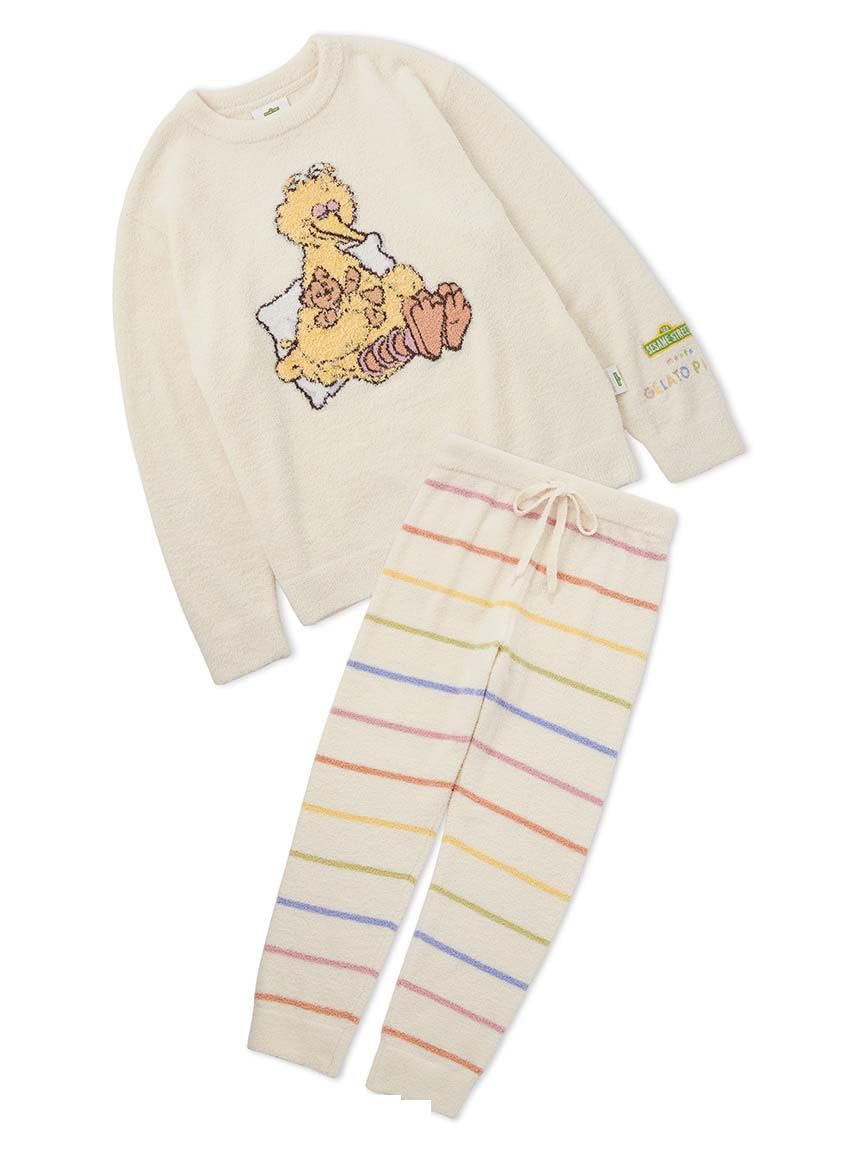 

Gelato Pique Sesame Street Homme Motif JQD Pullover Long Pants White & Set, Men s, PMNT245059,