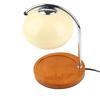 Lampa na ohrievanie sviečok Drevený stojan Železný stojan Sklenené tienidlo Dekoratívna Retro lampa na topenie sviečok s