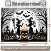 Party Backdrop Halloween Flat Banners Pumpkin Witches Bats Graveyard Celebrations Wedding Celebration Photo Booth Front Door Decor