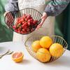 [CL]Iron Fruit Basket Drain Display Basket Fruit Container Bowl Table Bread Snacks Tray Home Creative Storage Snacks[CL]