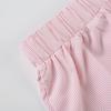 Striped Print Casual Shorts for Women Elastic Waist Fashion Button Bottoms Streetwear Chic Basic Y2K Loose Shorts