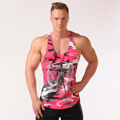 Camouflage Quick Dry Tank Tops Men Fitness Bodybuilding Sleeveless Shirt Male Summer Casual Stringer Vest