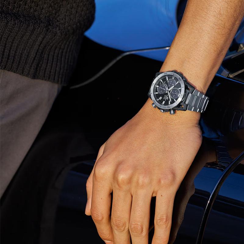 Casio EDIFICE Collection 100M Waterproof Solar Quartz Movement Stainless Steel Strap Watch EQS960D-1AV