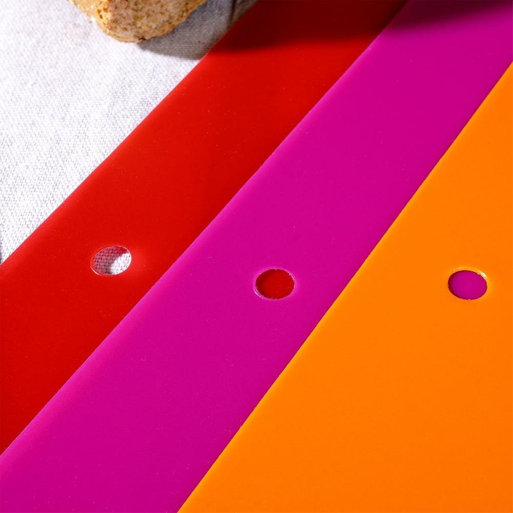 3x Flexible Kitchen Board Plastic Chopping Mat Set