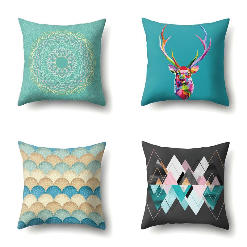 Polyester Pillowcase Automobile Decoration Home Printed Pillowcase