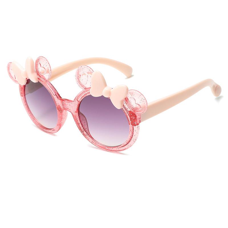 

2025 New Boys And Girls Glasses, Sunglasses, UV375 Resistant Fashion Trend, Baby Sunglasses розовый