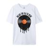 Relax The Dj Is Here Melting Vinyl Record Plain T Shirts Wholesale Luxury Brand