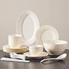 Κεραμικό Σετ Δείπνου Κρεμώδους Στυλ