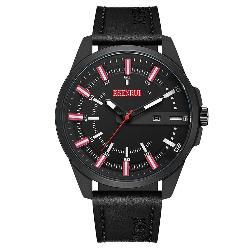 

KSENRUI Летние часы с кожаным ремешком: Новый дизайн календаря SHEIN TUMU для международной торговли