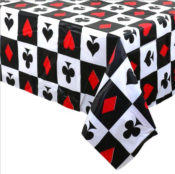 Rectangular Disposable Football Milk Pattern Table Cover Poker Themed Party Decorations