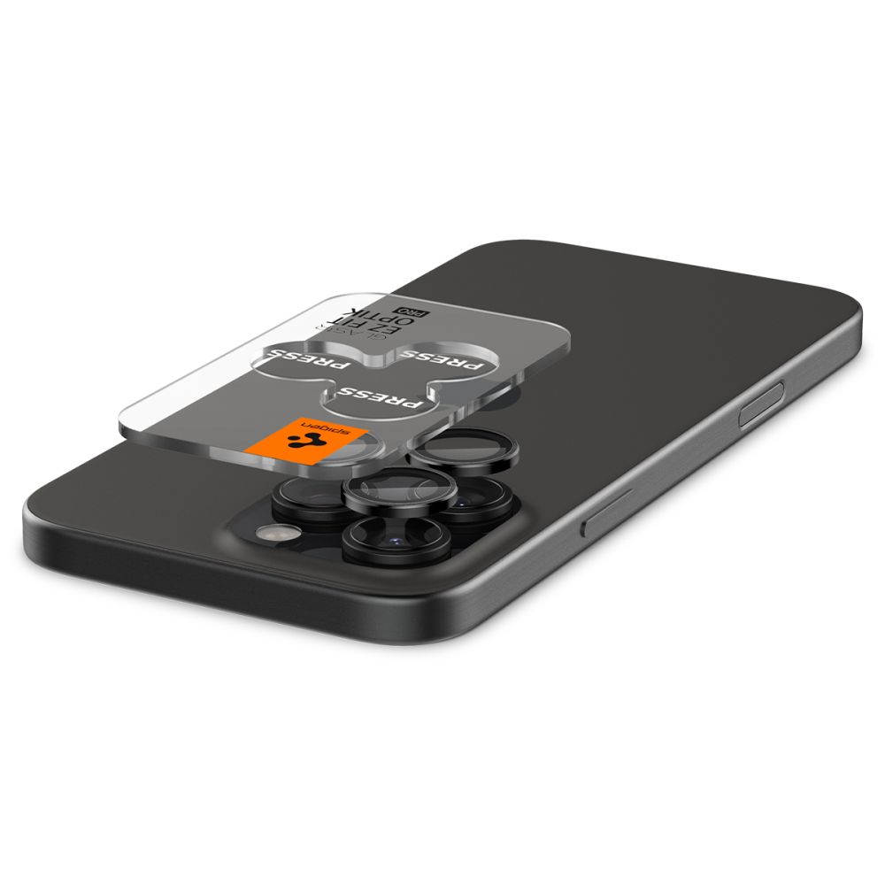 Spigen Optik Pro Glas.tr Ez Fit Camera Protector 2-Pack Iphone 14 Pro / Pro Max / 15 Pro / Pro Max / 16 Pro / Pro Max Black