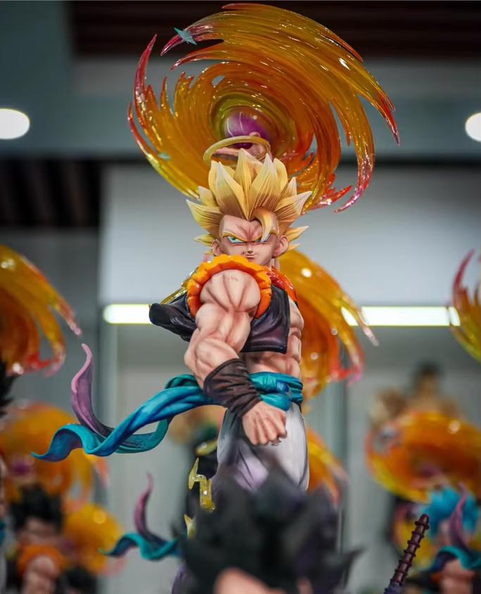 Dragon Ball Jt Gogeta Anime Large Gk Resin Statue Three Replaceable Head Sculpts Collectible Model Desktop Decor Birthday Gift