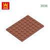 15Pcs/Lot 3036 6x8 Dots Plate Construction Bricks Basic Components Board Blocks Works With all Brand Playthings Ideal For Children Gift Idea Box