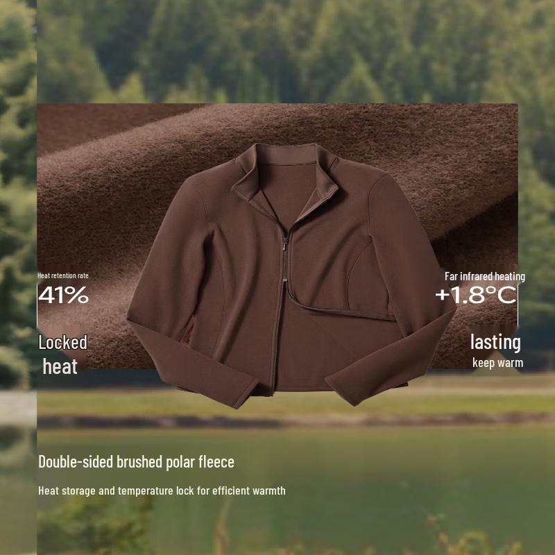 Beneunder Fleece Zip-Up Long Sleeve Base Layer