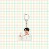 BTS Casual Style Keychain, Bangtan Boys Photo Keyring, Kpop Idol Bag Pendant for ARMY Fans(Jin RM Suga Jimin V J-Hope Jungkook)