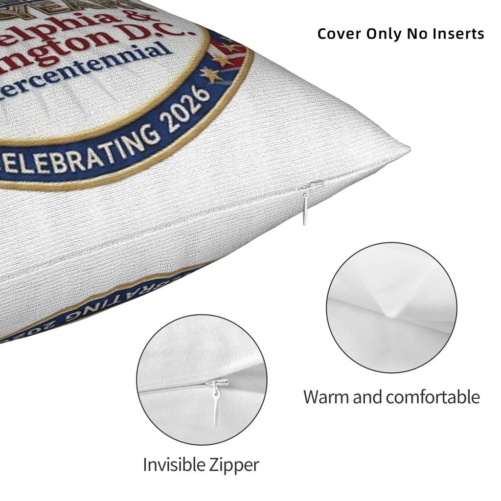 America 250 Year Anniversary Pillow Cover Merch Soft Cushion Cover Decor Pillow Case Cover Home Multi Size