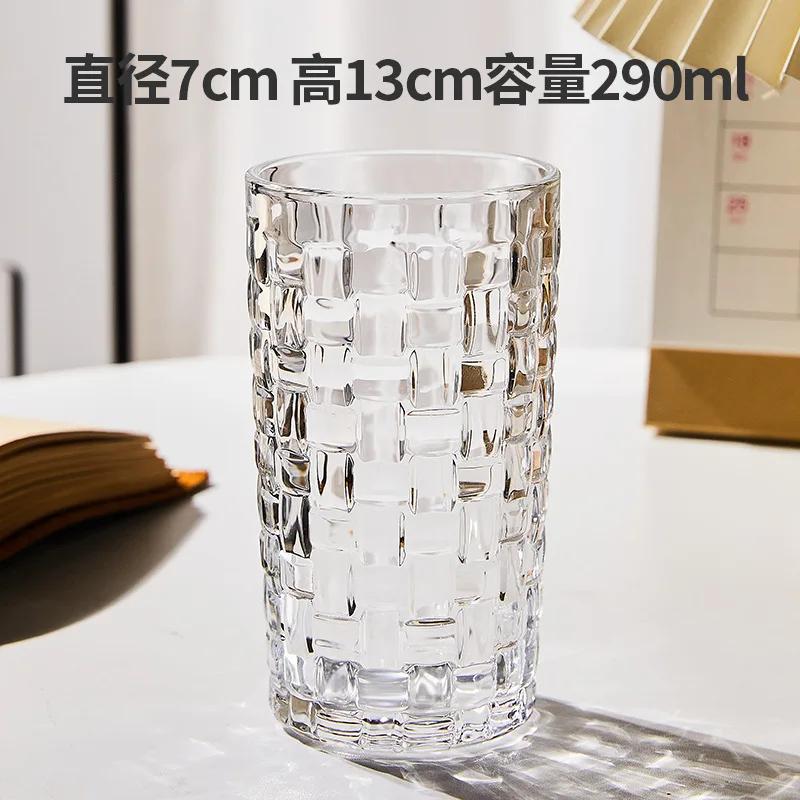 Clasic 1 buc. Sticlă în carouri multicoloră Căni de cafea, căni de ceai, cești cu suc, whisky, pahar de vin, băuturi amuzante, cadou de cuplu