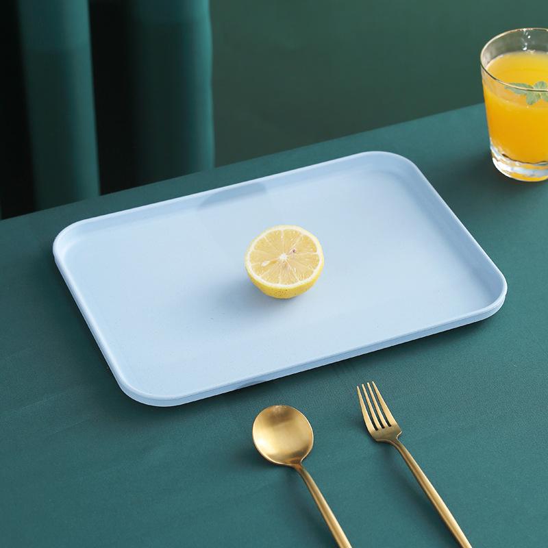 Tea Tray Living Room Cup Tea Cup Tray Household Rectangular Water Cup Tea Cup Tray Fruit Tray Nordic Plastic