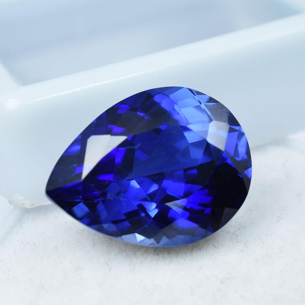 A+ Quality   Natural Blue Tanzanite 9.20 Ct Pear Cut Loose Stones