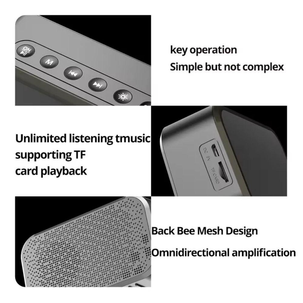 Reminder Digital Table Calendar 5-in-1 Small Digital Clock FM Radio Alarm Clock  Office