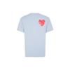 Calvin Klein Cotton Heart Logo Embroidered Round Neck T-Shirt Unisex Tops Blue J320567-C1U
