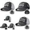 Men's Embroidered Baseball Cap Adjustable Sunshade Wide Brim Hat Summer Letter Elements Geometric Pattern