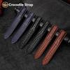 Crocodile leather watch strap For Cartier blue balloon WSBB0025 W69012Z4 14-8mm 16-8mm 18-11mm 20-12mm 22-14mm convex watchband