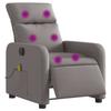 VidaXL Fauteuil de Massage Inclinable Électrique, Chaise de Relaxation avec Dossier et Repose-pied Réglables, Siège de Salon 3206697