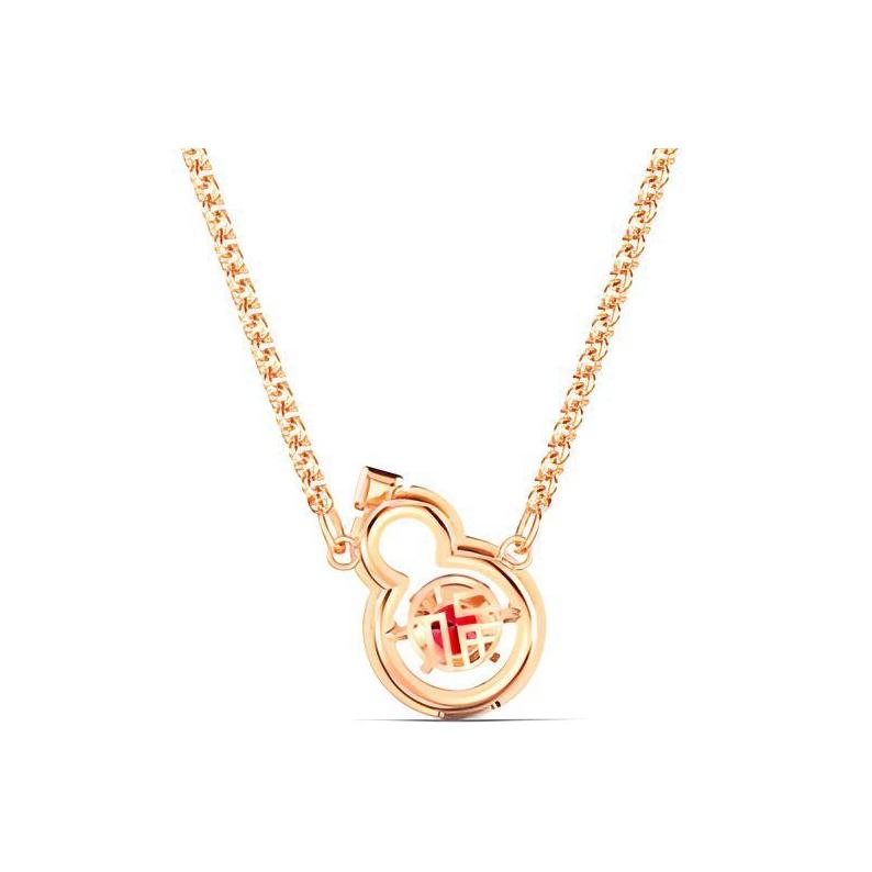Swarovski Full Blessing Hulu Necklace Women Necklace Red 5539897
