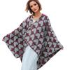 Knitted Split Shawl Thermal Hooded Cape Cape Knitted Shawl Women