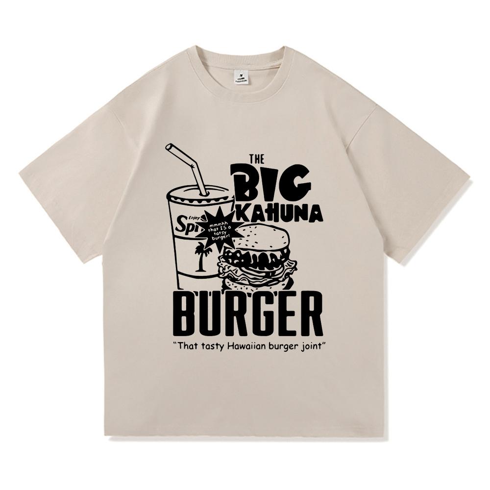 Funny Big Kahuna Burger T Shirt Healthy Breakfast Retro Fashion Men/women Clothing Vintage Harajuku High Quality Cotton Tshirts