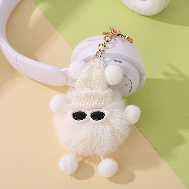 Cute Furry Ball Doll Plush Pendant Keychain Bag Pendant