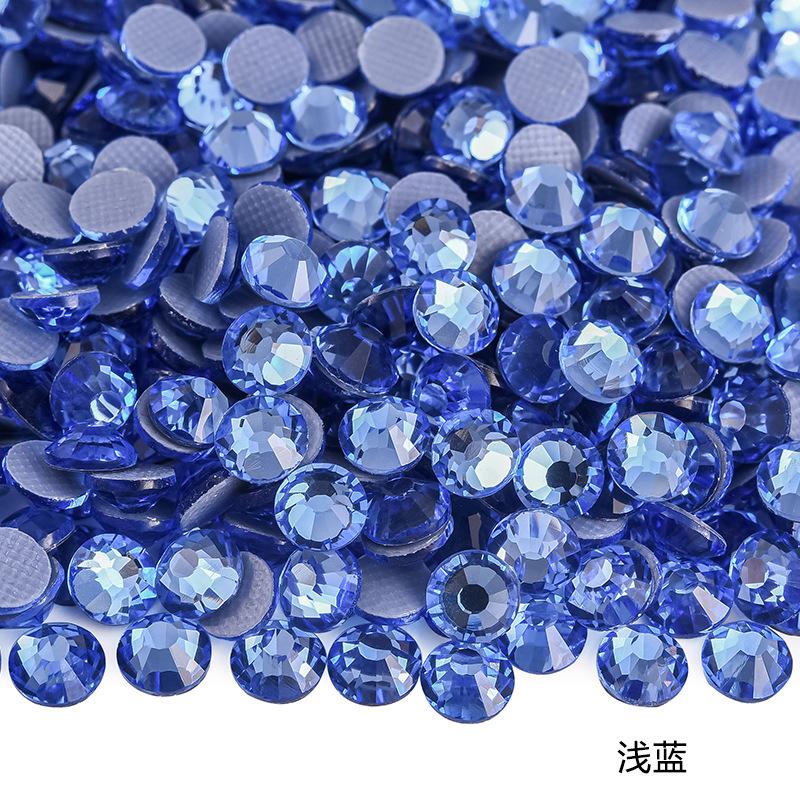 Imitation Austrian Hot Diamond Manicure Glass Flat Bottom Drill Adhesive Rhinestone Diy Clothing Accessories Hot Melt Adhesive Bottom Drill