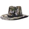 New Camouflage Jazz Hat Outdoor Men's Summer Beach Denim Hat Travel Big Brim Sun Protection Visor