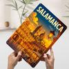 Salamanca Cityscape Travel Tinplate Poster Customized Wall Art Vintage Retro Metal Signs for Decoration At Home Decor Items Room