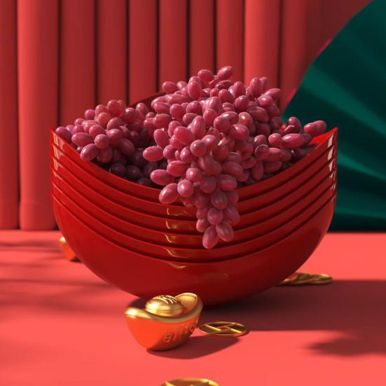 Plastic Salad Bowl Fruit Basket Large Capacity Serving Tray for Snacks Candy Nut Multipurpose Storage Basket for Living Room Kitchen Party