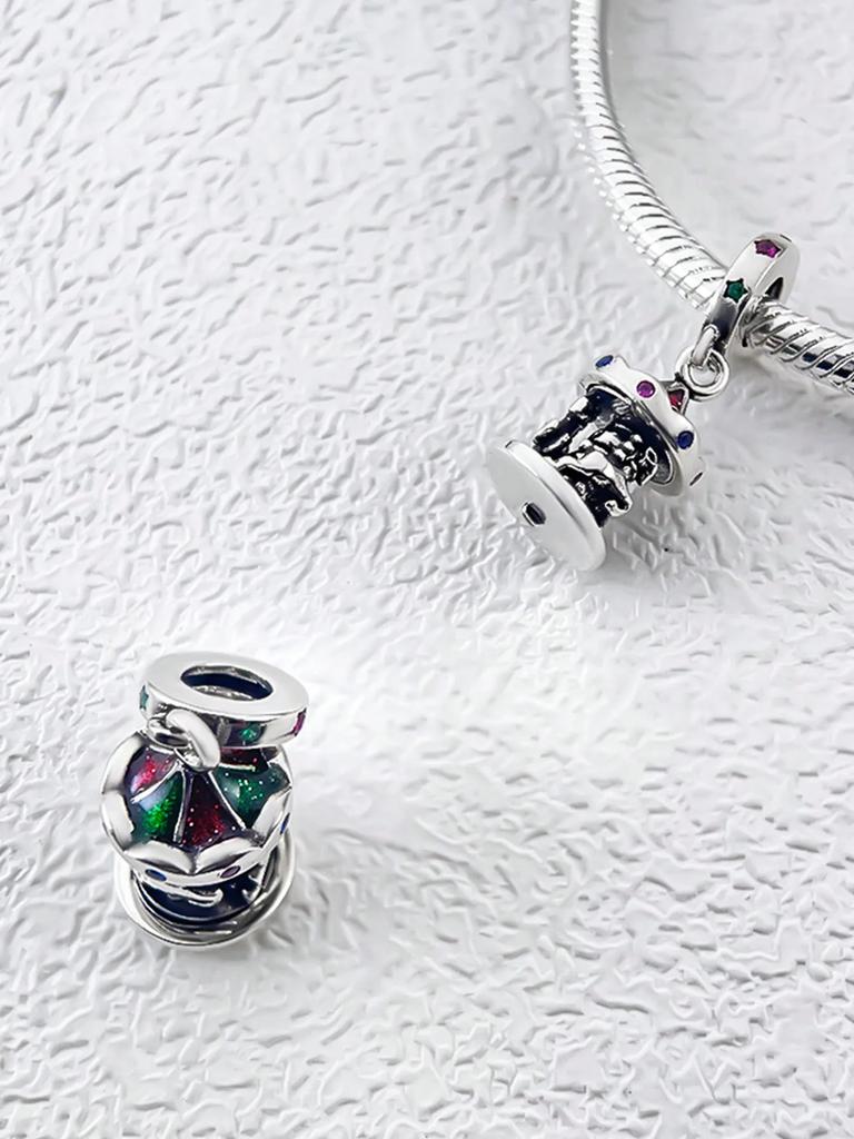 Copper Plated Original Charms Santa Claus Snowman Beads Fit Bracelet Women'S Jewelry Gift