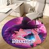 Personalized K-KPop Demon Hunters Round Chair Office Rug - Perfect for Mat, Office Chair & More - Ideal Gift for Birthdays and Holidays