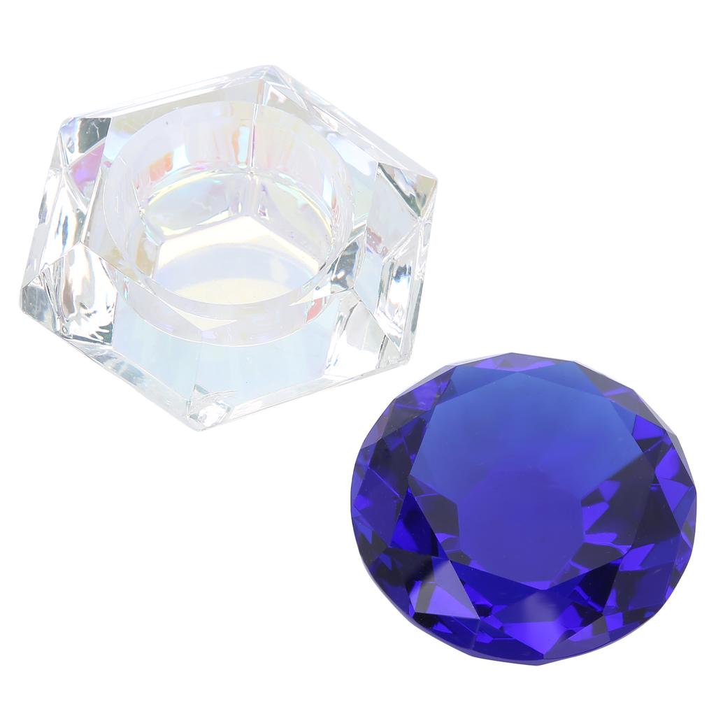 Nail Art Acrylic Liquid Powder Bowl Dish Portable Nail Liquid Crystal Cup Manicure ToolRoyalblue