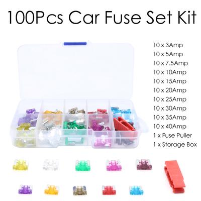 ATU// ATC//Mini 10 pcs 1A Assorted Standard Auto Car Truck Blade Fuses Set