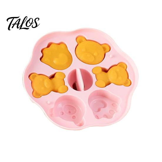 Easy Release Pastry Molds Silicone Bear Cake Mold, Steamer Safe Food Baking Pan for Kids, Grade Non Stick Reusable Heatproof Muffin Pudding