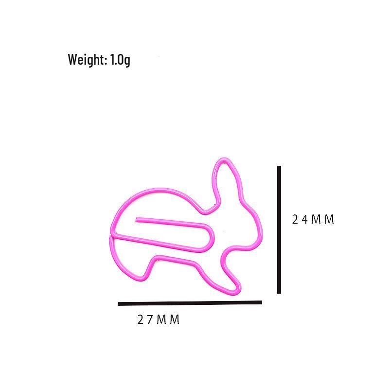 

Colorful Rabbit Cartoon Animal Shape Paperclip 27x24mmx1.0mm peacock синього кольору