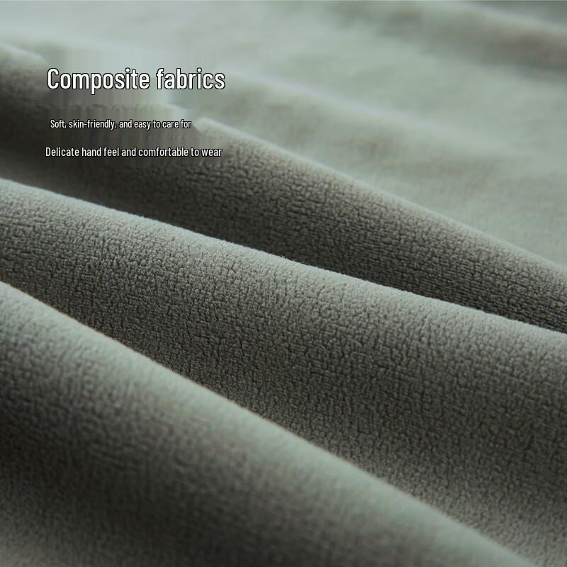 HLA Men's Winter Fleece Lined Crew Neck Sweatshirt