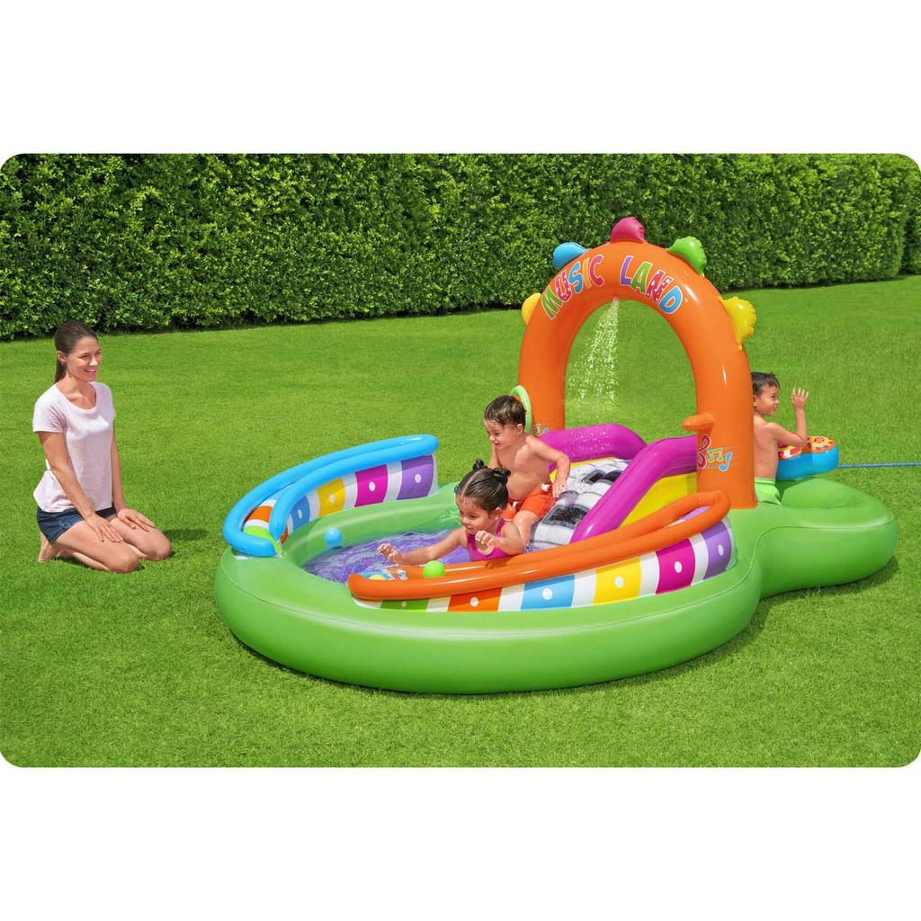 Inflatable Playground Sing 'N Splash 295 X 190 X 137 Cm Bestway 53117