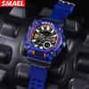 SMAEL Dual-Display-Digitaluhr für männliche Studenten, Multifunktions-Anti-Glow-in-the-Dark-Alarmfunktion, elektronische Uhr