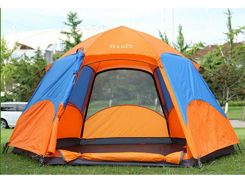 Hexagonal Quick-Open Portable Camping Tent - Thickened, Rainproof, Windproof.