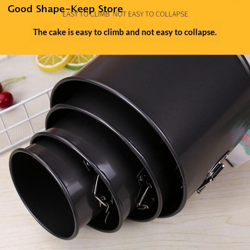 Carbon Steel Cakes Molds Removable Bottom Kitchen Accessories Round Cake Pan Ring Bakeware Non-Stick Bake Mould