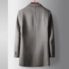Autumn and Winter Medium and Long Lapel Youth Business Duck Down Warm Double-sided Tweed Trench Coat