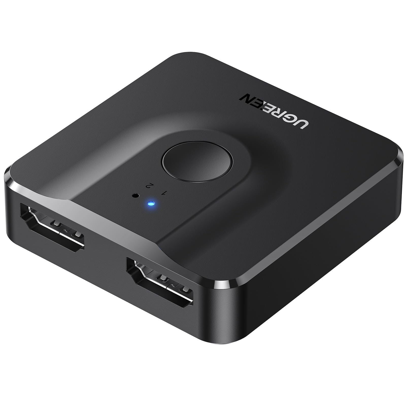 UGREEN HDMI 2 1 HDCP No Power Compatible with TV Switch, Inputs, Output, 4K@60Hz, Bidirectional, 2.2/HDMI 2.0, Required, PS5/PS4/PS3, Stick, PC, nero